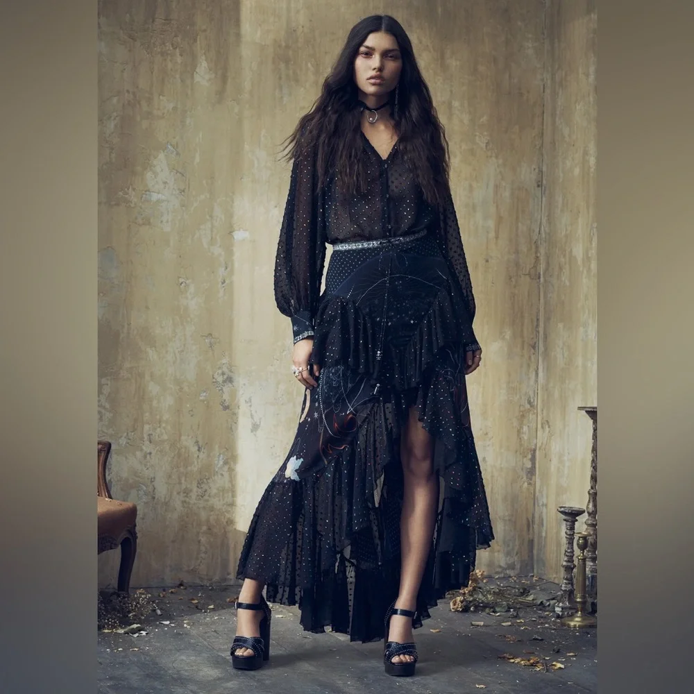 Camilla Midnight Moon House silk Maxi Skirt ♥️Rare Find! - Picture 5 of 15